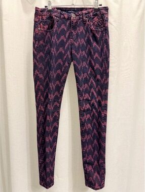 Vigoss Size 28 Women's Maximalism Patterned Skinny Jeans